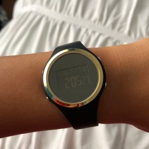 Minimal Black and Gold Watch